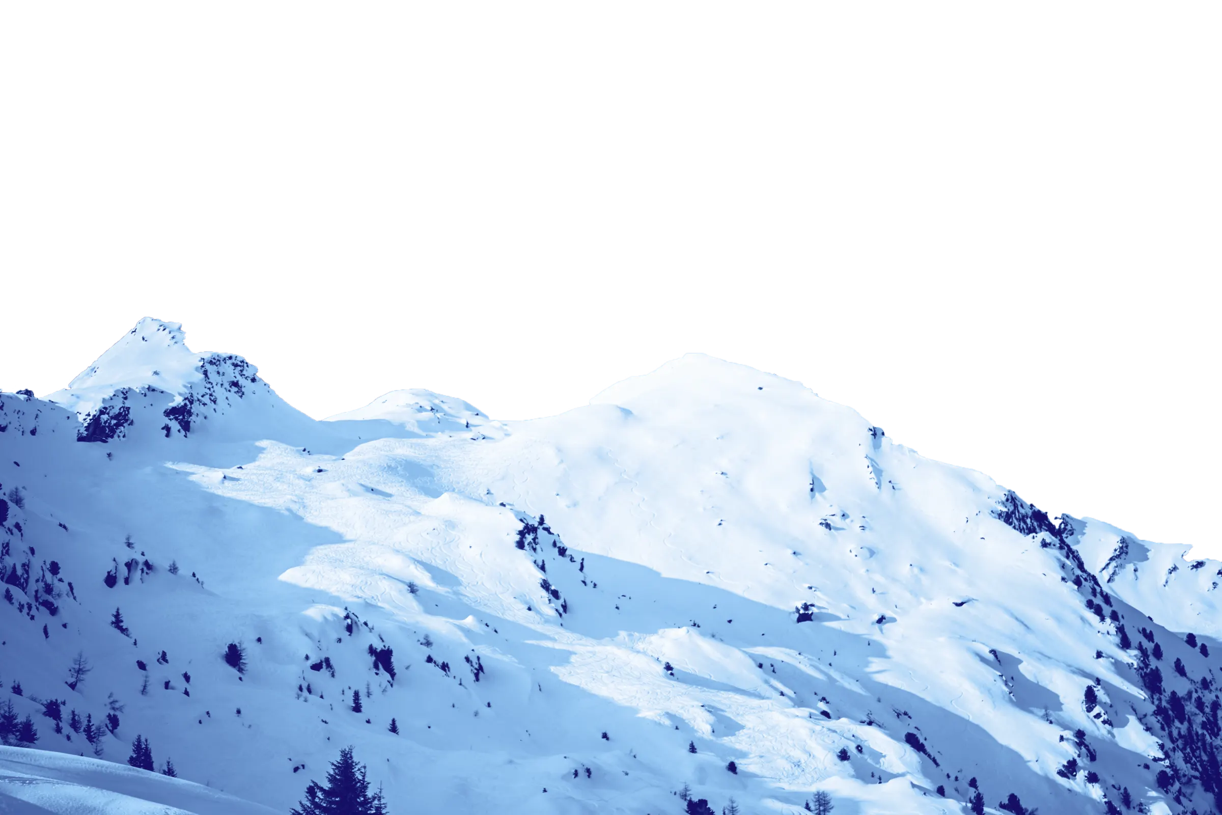 The snowy slopes of the Rogneux above Lourtier
